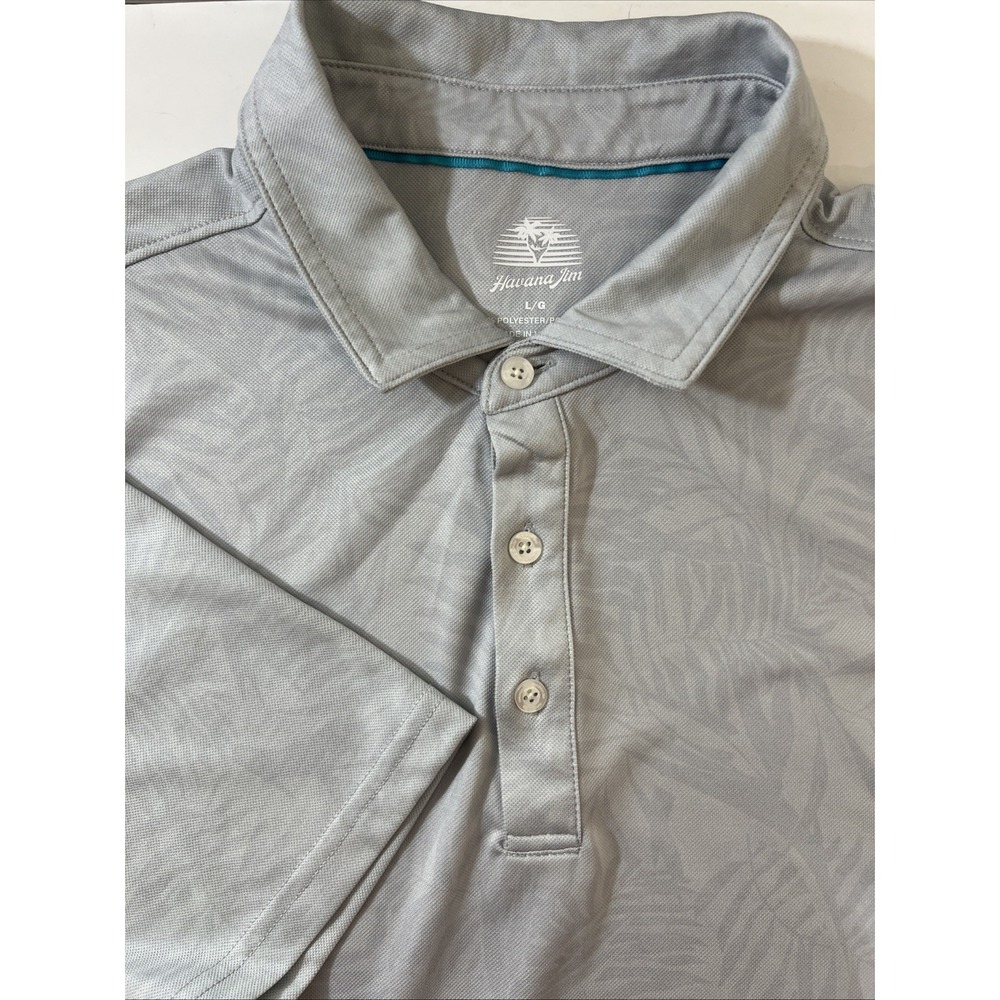 Havana Jim Gray Golf‎ Polo Shirt Men Size L, Large